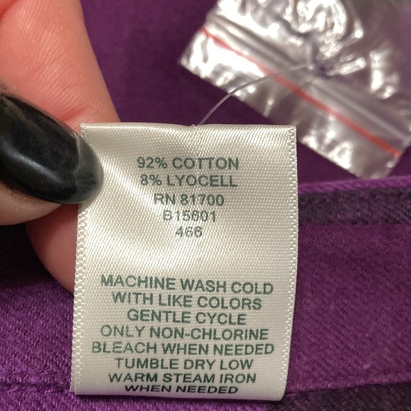 Blair size s flannel tunic purple and black - Picture 6 of 6